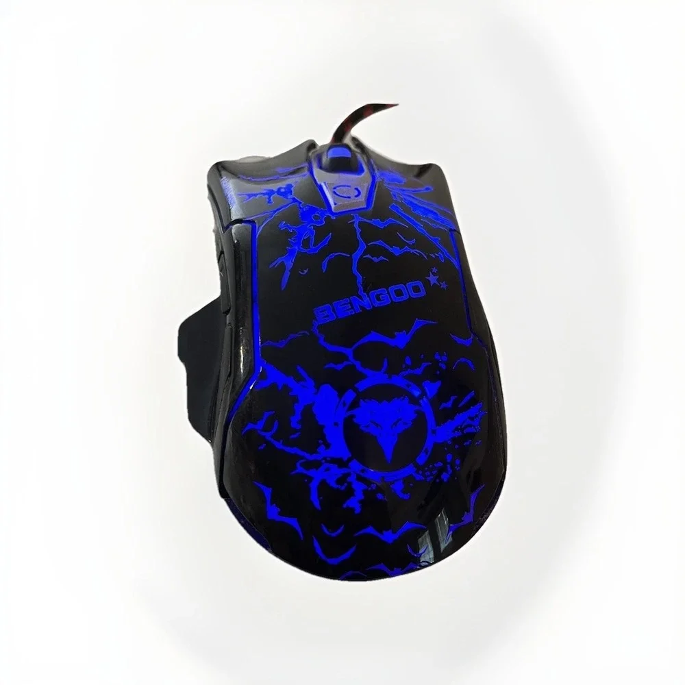 Bengoo Gaming Mouse Wired Advanced Game Chip Multicolor Light Ergonomic Design